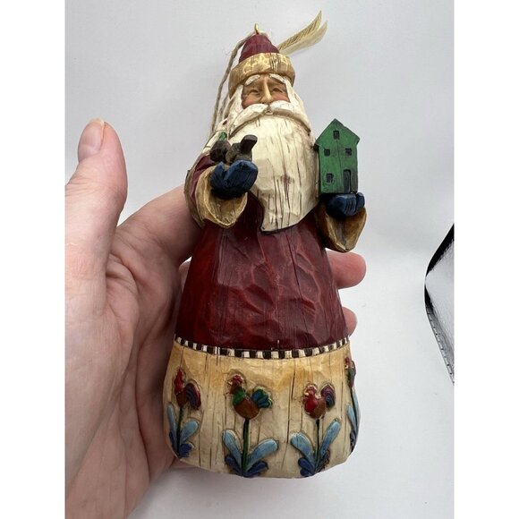 Jim Shore Heartwood Creek Classic Santa with Birds 2002 Christmas Figurine, Tag - Picture 6 of 7
